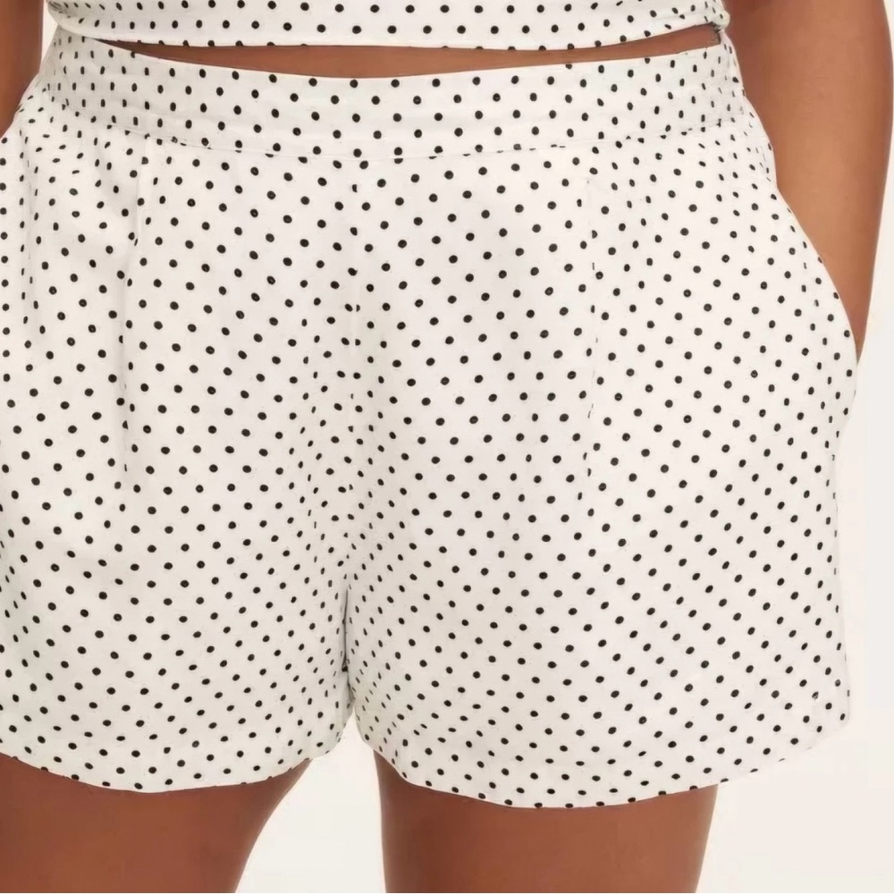 Kate Spade White Polka Dot High Waist Shorts